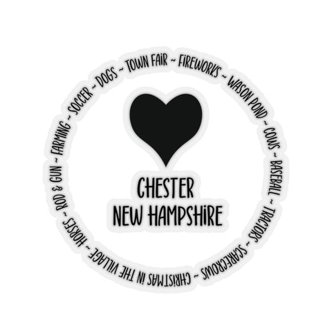 Love Chester Kiss-Cut Stickers