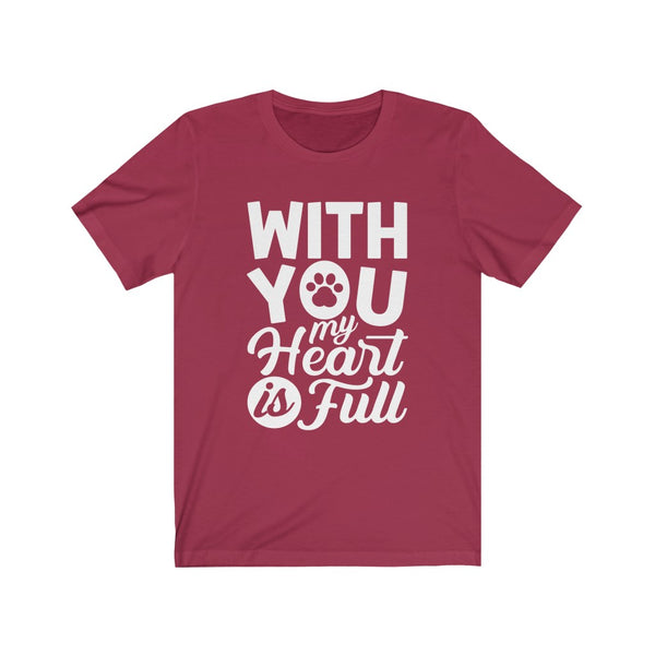 With You (white lettering) Unisex Jersey Short Sleeve Tee