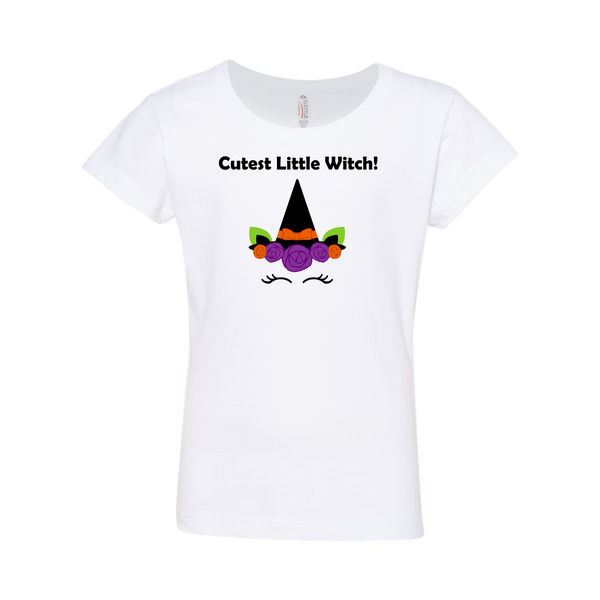 Cutest Little Witch 3362 Girls’ Ultimate T-Shirt