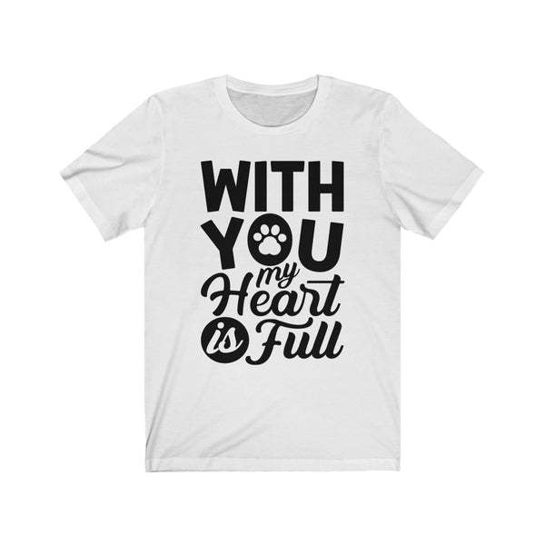 With You (Black Lettering) Unisex Jersey Short Sleeve Tee