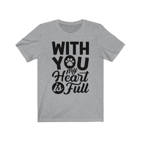 With You (Black Lettering) Unisex Jersey Short Sleeve Tee